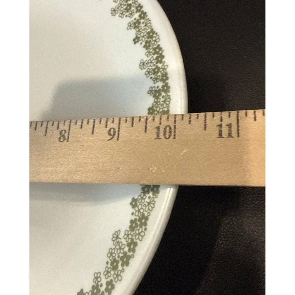 Corelle Crazy Daisy Spring Blossom Green Dinner Plates Set Of 6 Vintage USA 10